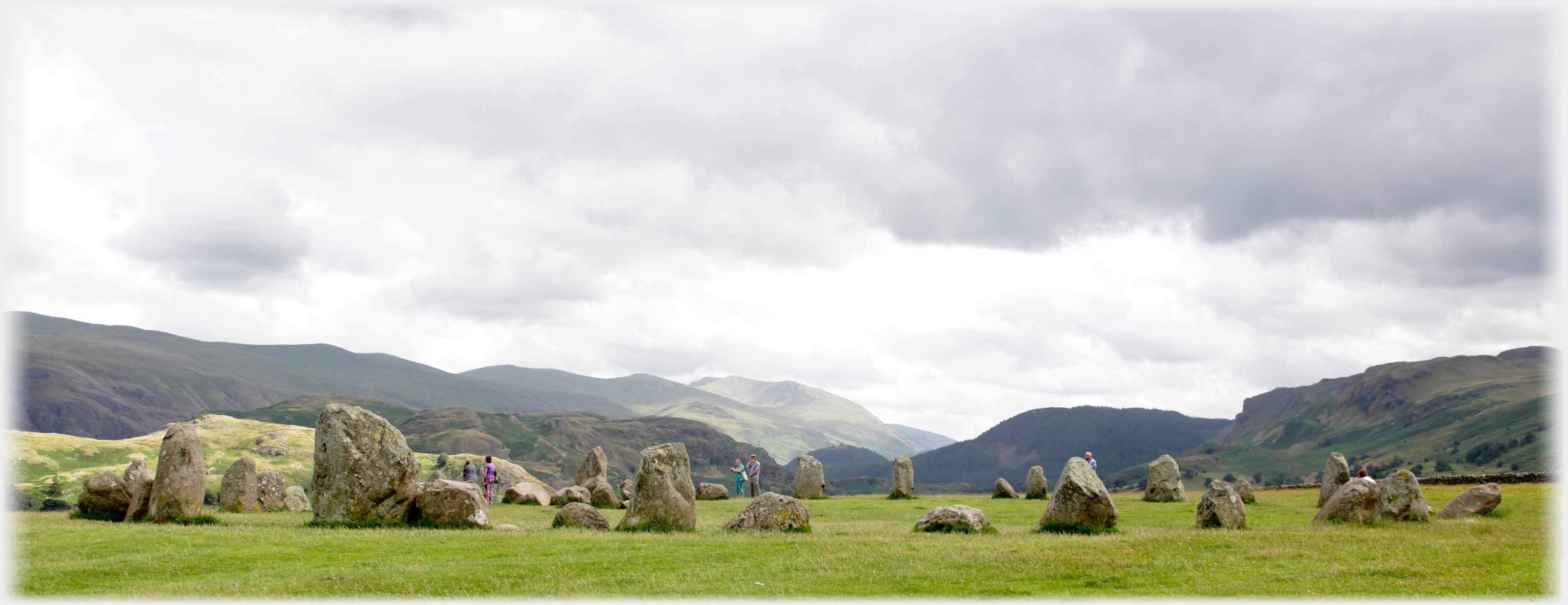 Stone circle in soft warmer light.