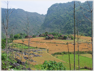 Village under karst.