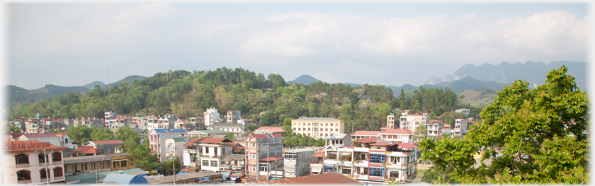 View across the city.