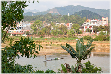 The river in the city centre.