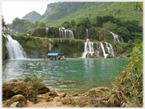 Waterfalls at Ban gioc.