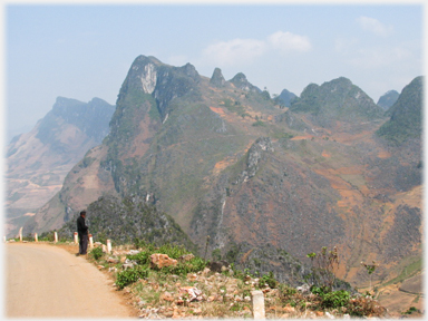 Karsts formations in Ha Giang.