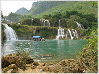 The cascades at Ban Gioc.