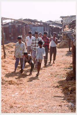 Group on pathway.