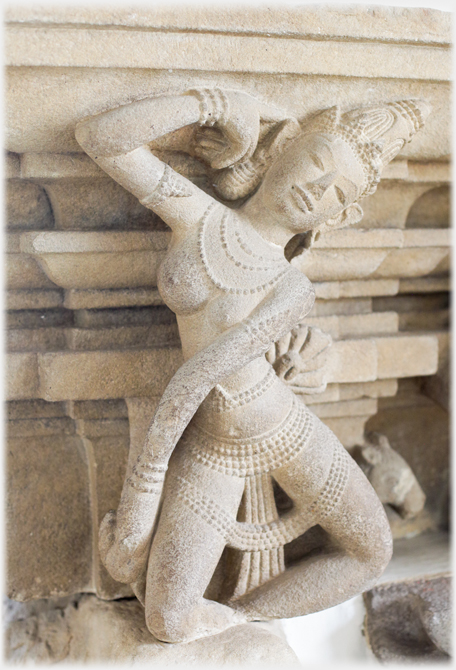 Apsara goddess dancing.