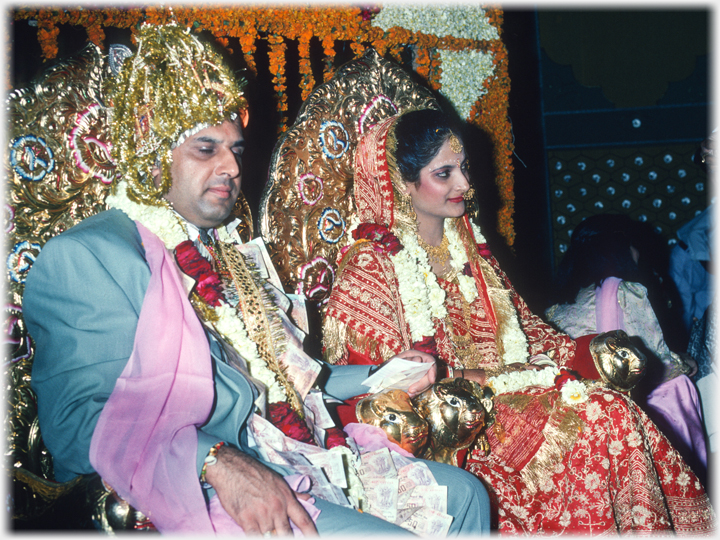 Hindu Wedding couple.