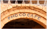 Cafe sign.