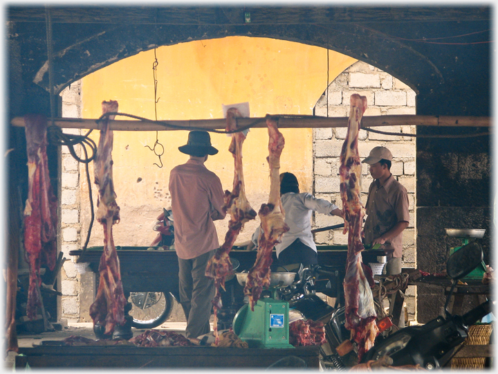 Pool in the market hall.