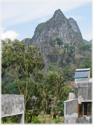Karst above the town.