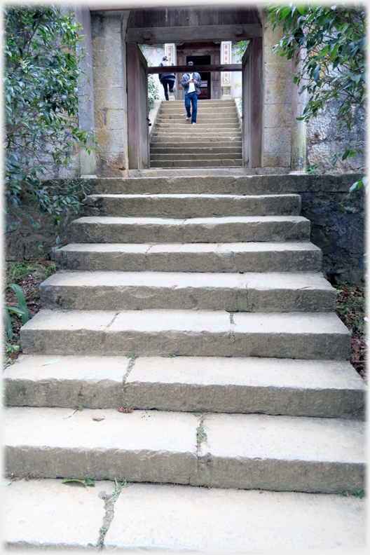 Steps up to the Palace gate