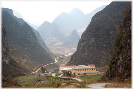 Neighbouring valley and school.