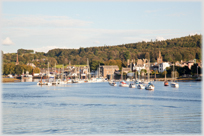 Kirkcudbright marina from the Stell.