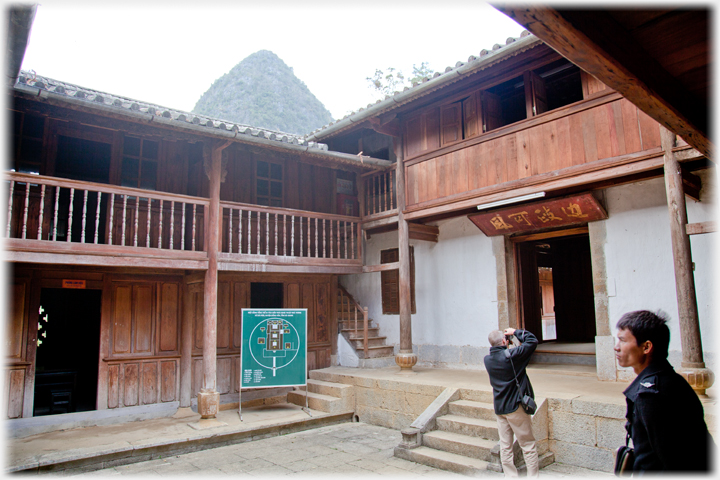 Outer courtyard with karst.