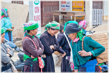 Women chatting.