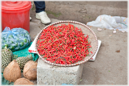 Red peppers.