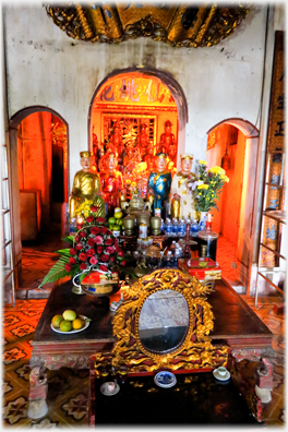 Central part of main room looking into inner shrine room.