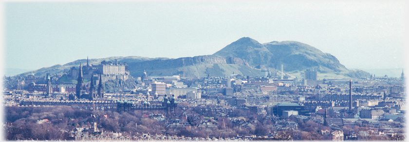 A view of the hill from the west.