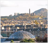 Calton Hill in evening light.