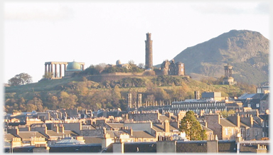 Calton Hill from the north-west.