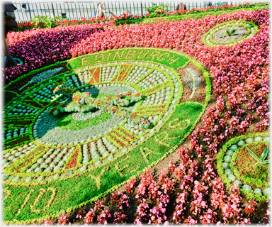 The flower clock.