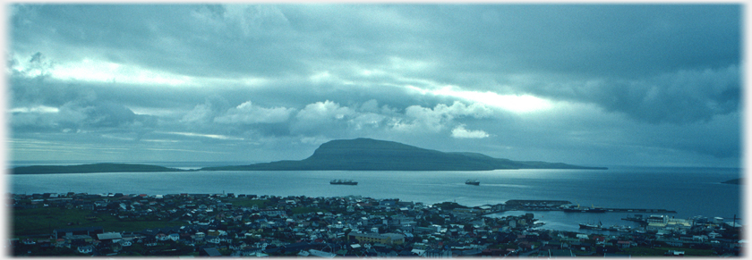 Nolsoy and Torshavn.