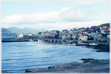 Nolsoy village and harbour.