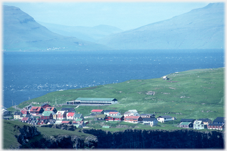 Nolsoy village and main islands.