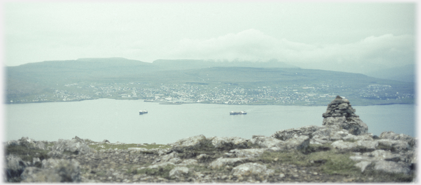 Torshavn from Nolsoy.