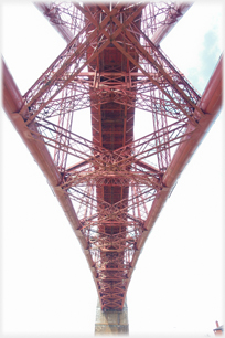 Looking up under access bridge