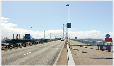 The road bridge carriageway