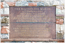 Plaque commemorating opening