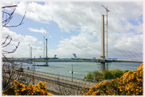 The Queensferry Bridge under construction.