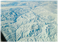 Snow covered hills of eastern Turkey.