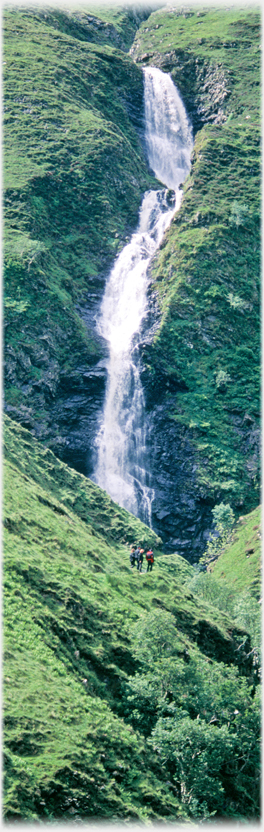 Ice on the Grey mare's tail.