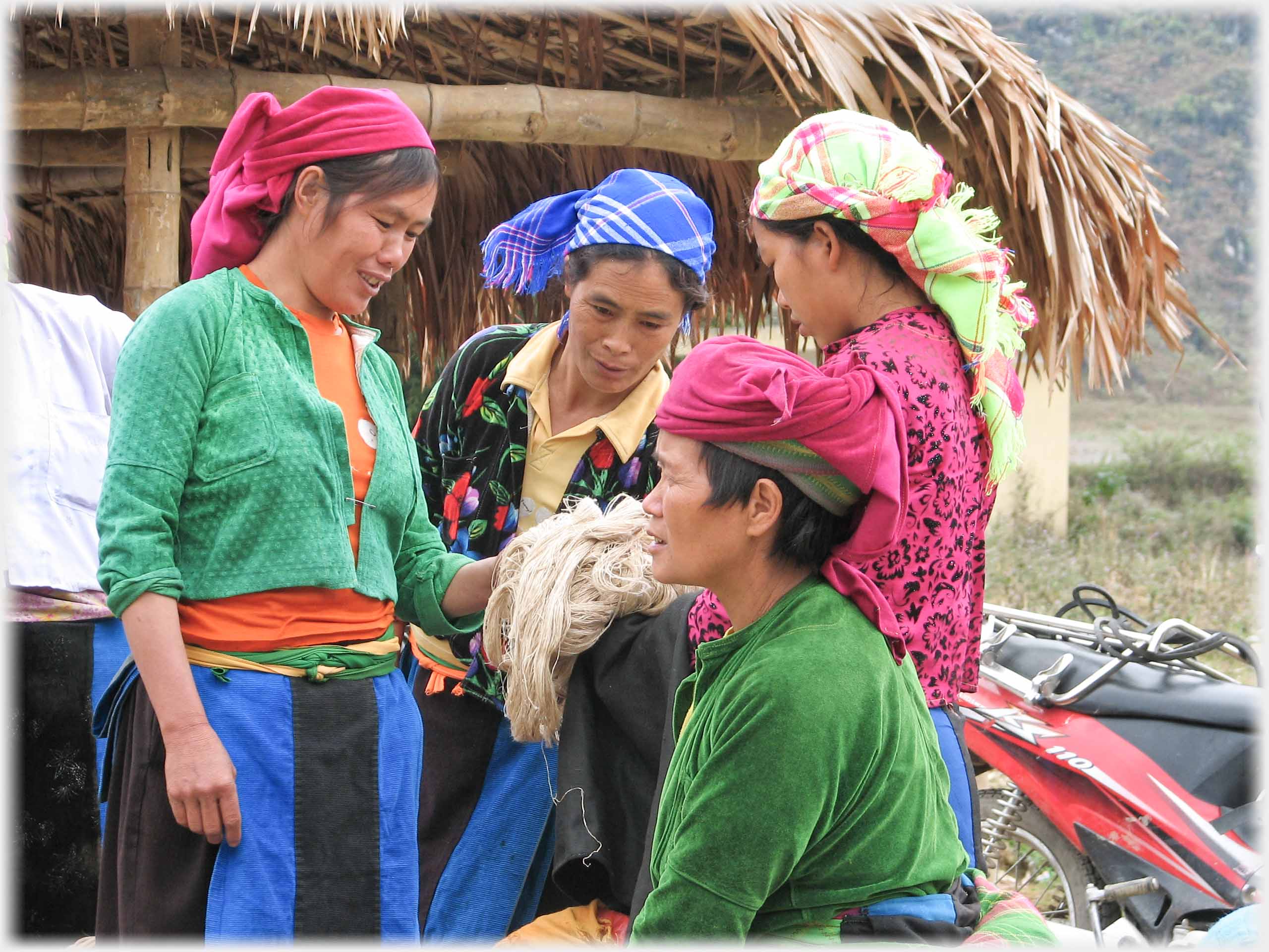 Four women and a handful of fibre.
