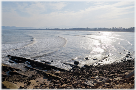 Looking across wide estuary.