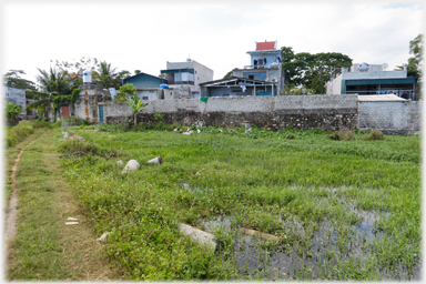 View of rear of restaurant.