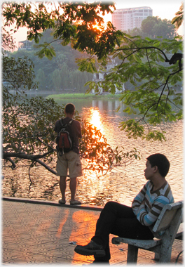 Sunset by the Lake