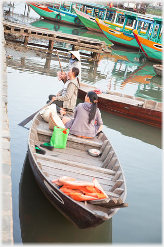 Wider rowing boats.