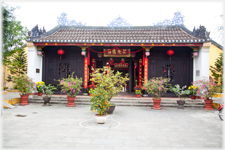 Pagoda and courtyard.