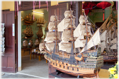 Model ship shop.