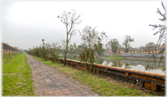 Pathway by the northern part of the moat.