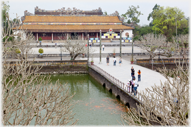 Bridge over the Thai Dich Lake.