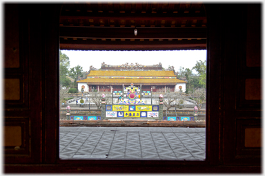 Thai Hoa Palace from entrance gate.