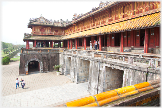 Facade of the entrance gate.