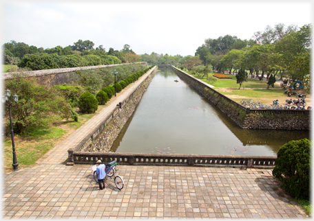 Moat round Imperial City.