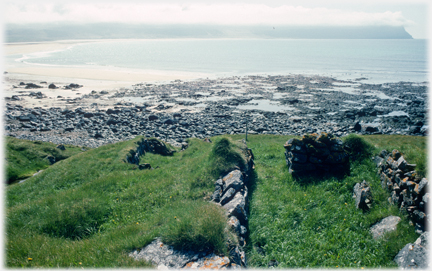 Ruin looking out to sea.