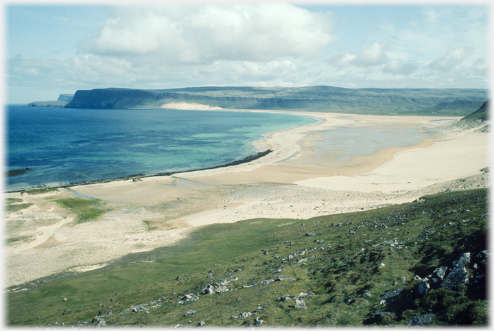 Looking east across the bay.