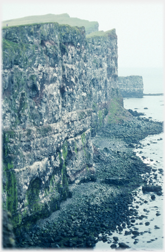 The start of the cliffs at Latrabjorg.