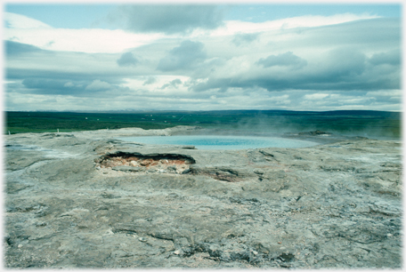 Strokkur quiescent.